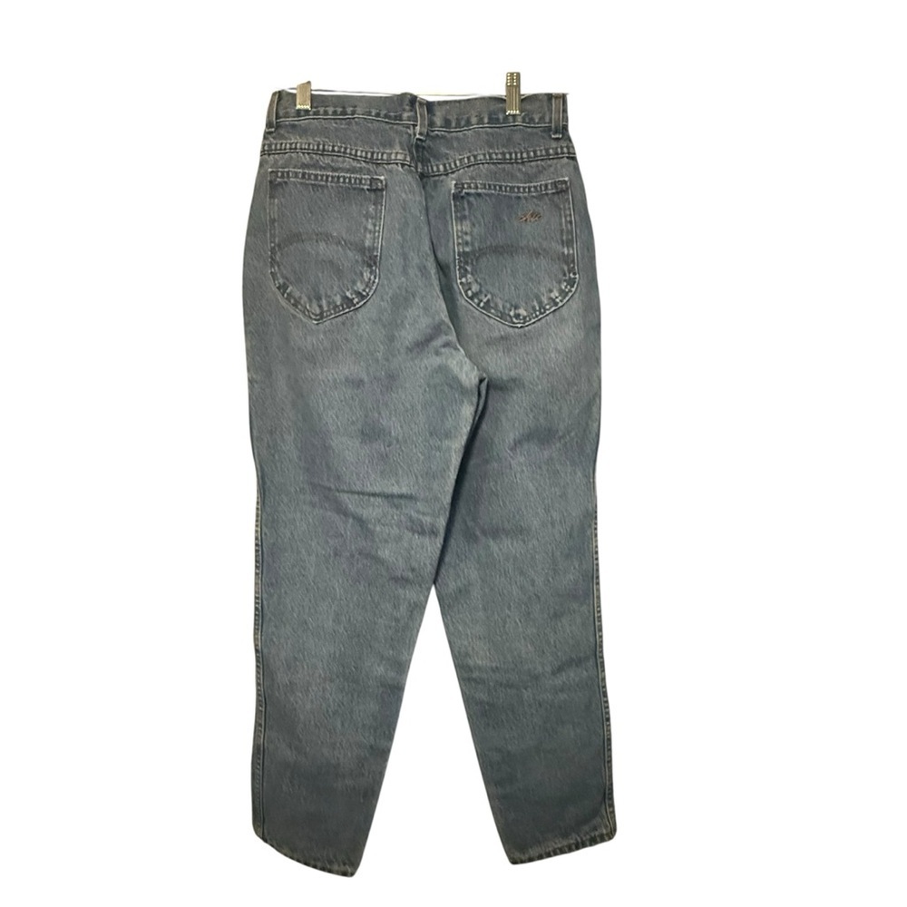 Vintage Chic 80’s Relaxed “Mom” Fit Denim Jeans Stone/Acid Wash, size 12 petite - Picture 2 of 7